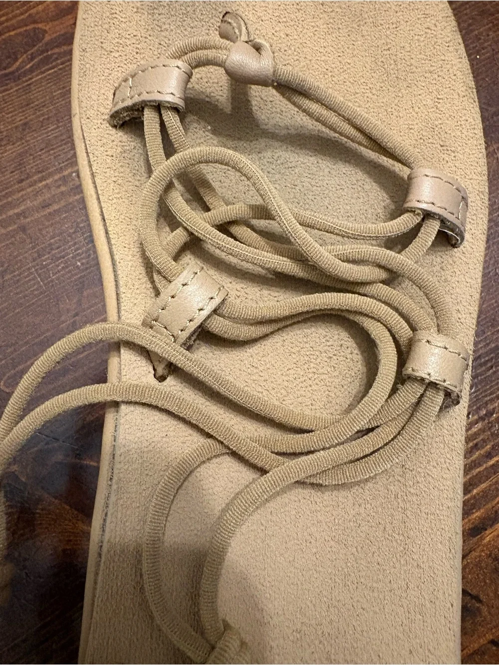 Teva Women's Tan Strappy Lace-Up Sandals